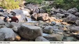 RUNNING WATER ON ROCKS