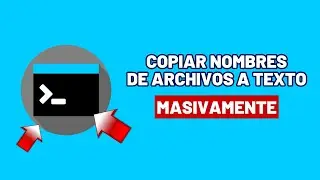 Cómo copiar nombres de archivos a texto