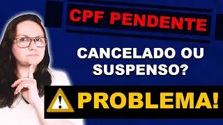 🔴COMO REGULARIZAR O CPF [PENDENTE, CANCELADO ou SUSPENSO?], RESOLVA AGORA!