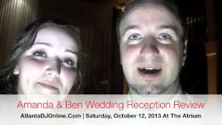 Atlanta Wedding DJ Review | Wedding at The Atrium in Nocross, Ga - Review of Atlanta DJ Online