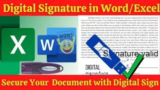 How to add Digital Signature in MS Word | डिजिटल सिग्नेचर कैसे बनाएं MS Word में |