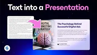 Turn Text into Stunning Presentations with AI | Gamma Tutorial