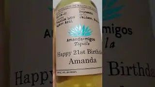Custom Embossed Casamigos Reposado Label