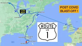 USA 12,500 Mile Trip in 12 Days - Far North to Far South - NYC, Miami, Key West in just 9 Minutes !