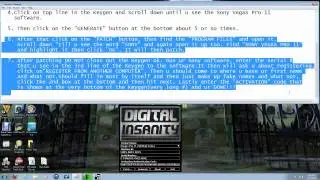 Sony Vegas Pro11 w/ Keygen