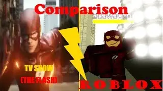 Comparing scenes from The Flash to Roblox!