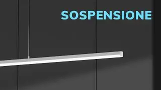 Tutorial profilo striscia LED lampada da soffitto 