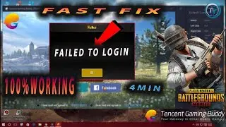 PUBG MOBILE emulator shows Failed to Login | how to fix login failed  Tecent buddy/Gameloop(working)