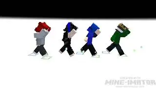 FALL IN THE SKY DANCE🔥 | Minecraft animation MINE-IMATOR PART 1 | 