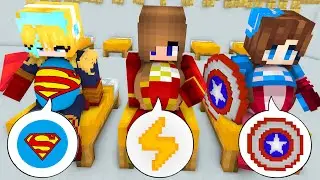 Monster School : Cute Dr. Super Heroes Clinic & Cute Girl Hero Mother - Minecraft Animation