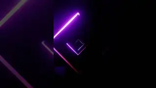 Abstract Neon Square Tunnel Motion Background VJ Loops 