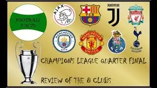 Champions League Quarter Finals: Review Of All 8 Clubs