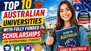 TOP 10 AUSTRALIAN UNIVERSITIES with fully funded scholarships for international students 