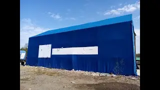 Ангар каркасно-тентовый 8*15*5.2