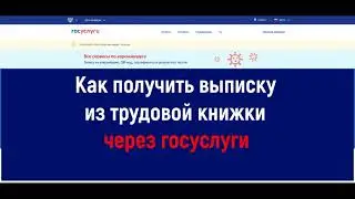Как получить выписку из электронной трудовой книжки госуслуги - пошаговая инструкция