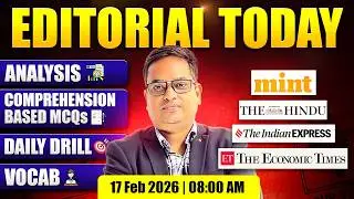 The Hindu Editorial Analysis🔥| 17 Feb 2026 | Vocabulary, Reading, Grammar | Santosh Sir