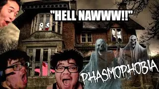 GHOST HUNTING IN A HAUNTED HOUSE!! | PHASMOPHOBIA FUNNY MOMENTS |