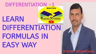 DIFFERENTIATION FORMULAS EXPLAINED IN TELUGU 
