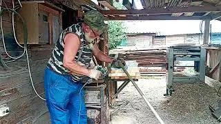 Точим болгаркой ножи на мотокосе, быстро и качественно.