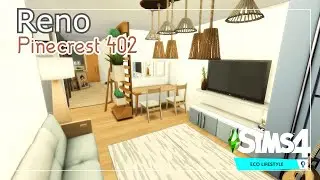 Eco Reno #2 | Pinecrest Apartment 402 | Sims 4 Speed Build