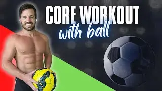 Core Workout with Soccer Ball | 8-Minute Follow Along