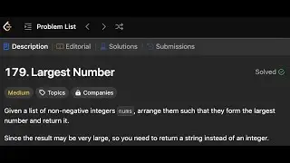 Largest Number | Simple solution | LeetCode 179 | Golang