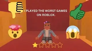 I played the worst rated games on Roblox 😱!