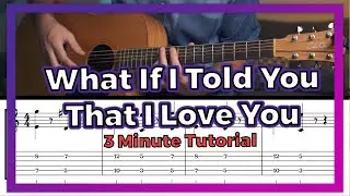 How To Play What If I Told That I Love You - Ali Gatie [Easy Guitar Tutorial w/ chords]