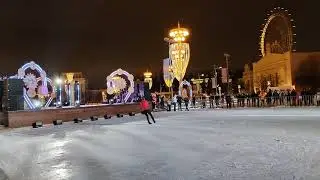 Александр Самарин на закрытии сезона и проводах Масленицы на ВДНХ