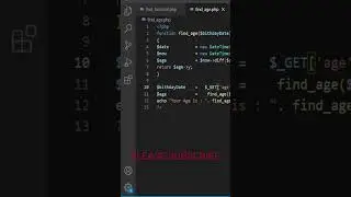 Find Age by using query string  - PHP script 