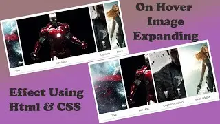 On Hover Image Expanding Effect using 