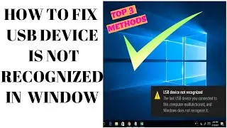 The last USB device you connected to this computer malfunctioned and windows does not recognize it!!