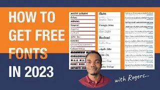 How to get free fonts in 2023