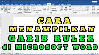 Cara Menampilkan GARIS RULER di MICROSOFT WORD