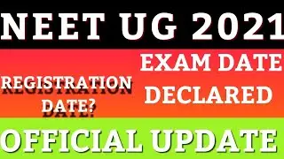 NEET 2021 EXAM NEWS TODAY| LATEST UPDATE| EXAM DATE || 