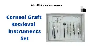 Corneal Graft  Retrieval Set I Scientific Indian I Ophthalmic instrument Set