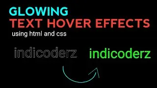 Glow Text hover effects using html5 and css3