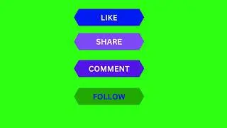 Green Screen free Like share Comment Follow button||TOP YOUTUBE, FACEBOOK AND INSTAGRAM GREEN SCREEN