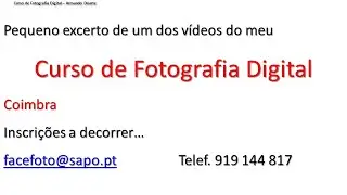 Enquadramento - Pequeno recorte de uma das sessões do meu curso de Fotografia Digital