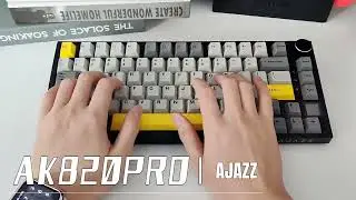 What does the Gift Switch 🎁 look like on the Ajazz AK820PRO Star Grey Keyboard? 👀