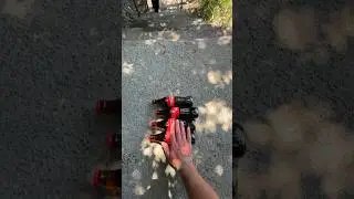Crushing 4x Coca-colas on the stair 🌈👻 #asmr #crushingsoftthings #crushing