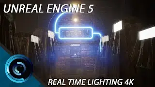 Unreal Engine 5 Lumen Nanite Tron Arcade 4K