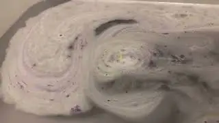 Testing a handmade bath bomb