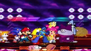 Mugen Team Super Better Mario vs Team Chowder