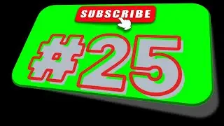 #25 Subscribe Button Green Screen | No Copyright | Free to Use | Million Dollar Resources