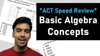 START HERE! Basic Algebra Questions in under 30 seconds | ACT Math Concepts Review