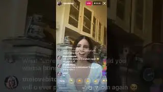 Lana Del Rey talks about growth and poetry on live 9-03-19