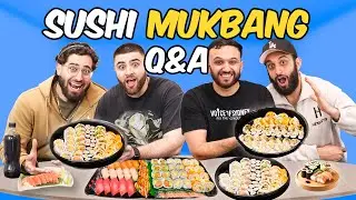 SUSHI MUKBANG (CRAZY Q&A)