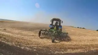 Працюємо колісницею від ВЕЛЕС АГРО по стерні соломи