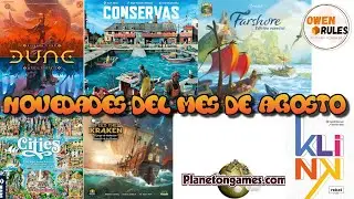 Novedades del mes de Agosto en juegos de mesa | Owen Rules